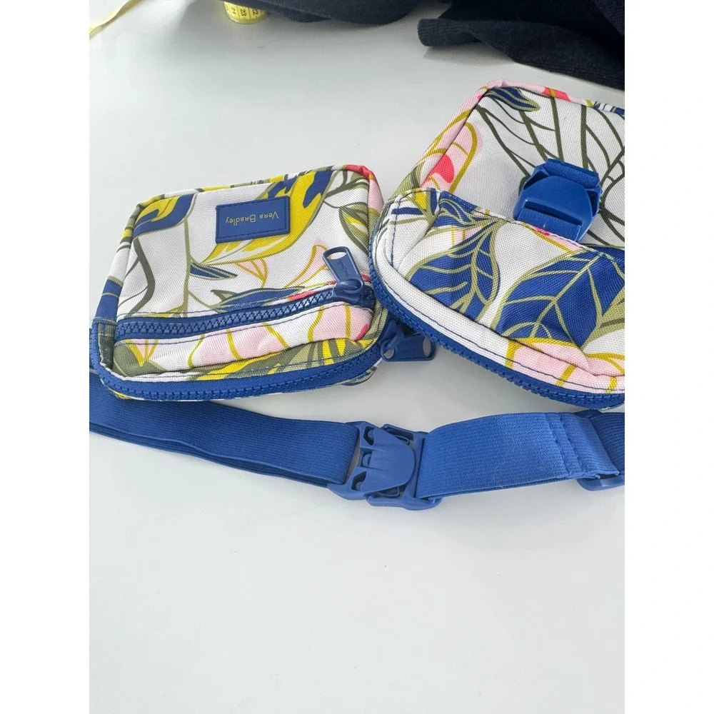 Vera Bradley Belt Bag Women One‎ Size Blue Rain Forest Leaves ReActive Sling